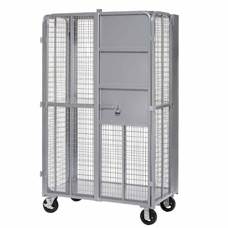 Global Industrial Folding Security Truck, 2000 Lb. Capacity, 44-1/2W x 27D x 76H 912114